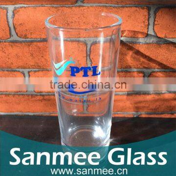 Wholesale Thick Bottom Glass Drinking Cup with Custom Logo