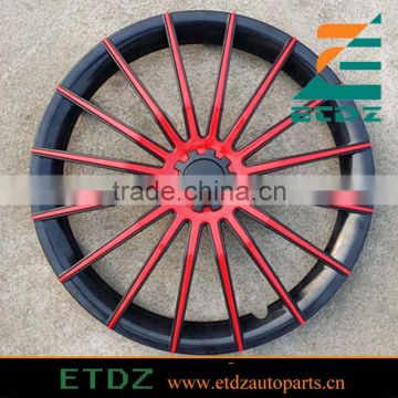 ABS High Quality 14inch BLACK/RED Color Car Wheel Cap