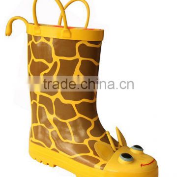 kids cartoon giraffe rain boots, cheap animal rain boots for kids