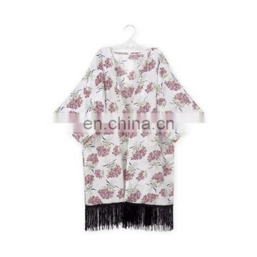 Boutique baby Kimono printing flower cotton cardigan wholesale children's boutique clothing Child Clothing