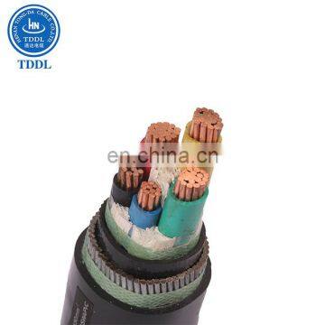 TDDL PVC Insulated  IEC standard 0.6/1kv lv 4 core   95mm power cable