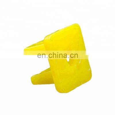 100x Universal Auto Screw Size Grommet Nut Clip Fasteners Car Lamps Square Yellow Plastic Fixed Buckle Nuts Clips