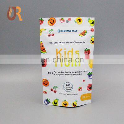 Custom freeze - dried packaging bag mango dry food bags food grade aluminum stand up pouch bag waterproof