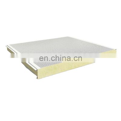 Cold Storage Room PU Insulation Core Metal Surface Sandwich Panel