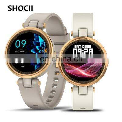 New Arrival QR01 Smart Watch for Ladies Full Touch Screen DaFit Fitness Tracker for Android iOS QR01 Smartwatch for Women