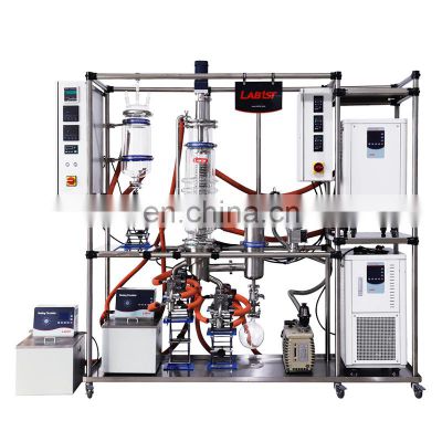 Lab1st stainless steel molecule distiller system essential oil wiped film molecular distillation equipment