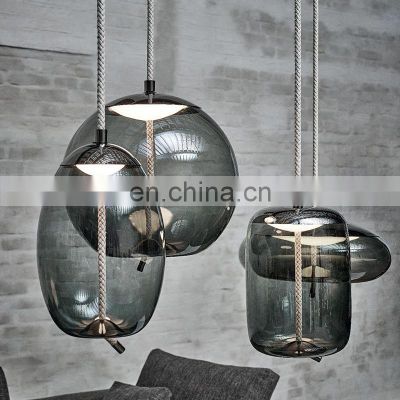 New Project Decoration Lighting For Hall Hotel Lobby Clear Glass Chandelier Pendant Lamp