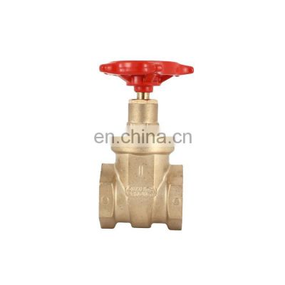 LIRLEE Durable Water Control handwheel 2 inch fire protection brass gate valve