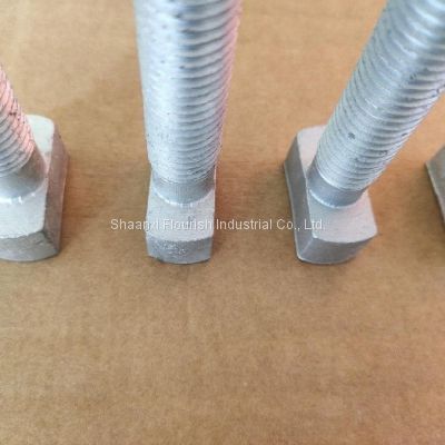 Carbon Steel Countersunk Head T Shaped Bolts SAE J429