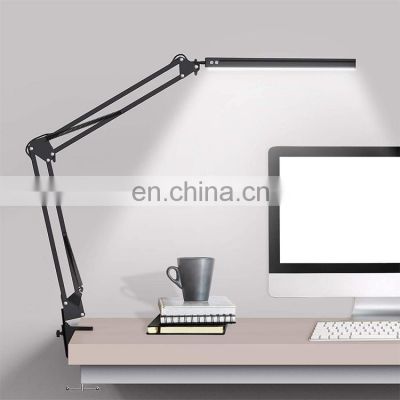 2022 Factory Best Price Hight Quality 360 Degree Long Arm LED Table Lamp Flexible LED Desk Lamp for Home Office Study Reading