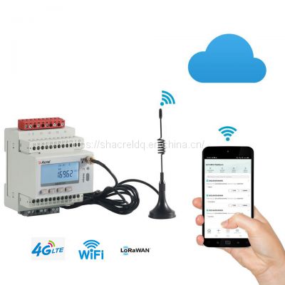 3 phase iot Wireless Smart Energy Meter WiFi for Solar Energy System Factory CE Certificate kwh ct meters