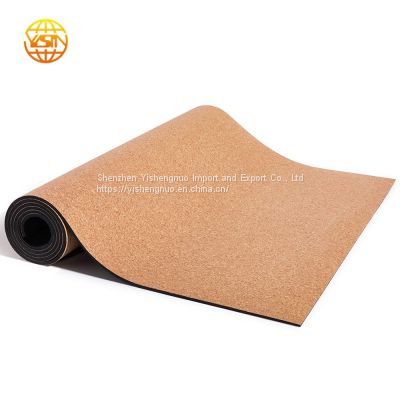 Yoga Exercise High Quality Rubber Cork Yoga Mat Good for skin