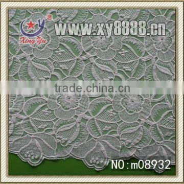 elegant flower embroidery Lace Fabric