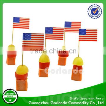 USA wholesale disposable party state flag plastic picker