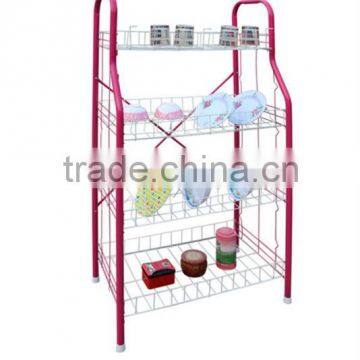 4-Tier coating durable metal kitchen dish drainer