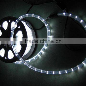 Newly Arrival 1/2" 2wires 36leds per meter 15m white 120V Led Rope Light