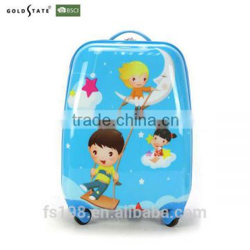 Blue colour with printing Kids luggage/trolley/travel bag
