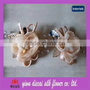 Bridal new pair burned flower hair accessory