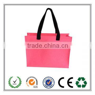 2016 style simple and fashionable felt shopping bag