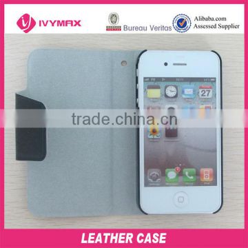 for iphone 4 leather phone case with button