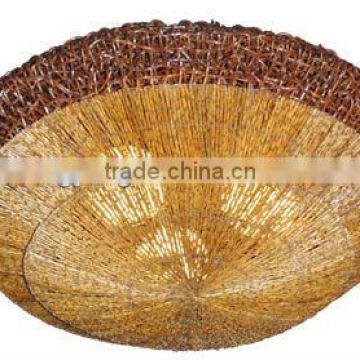 Decorative rattan wicker lamps or absorb dome light