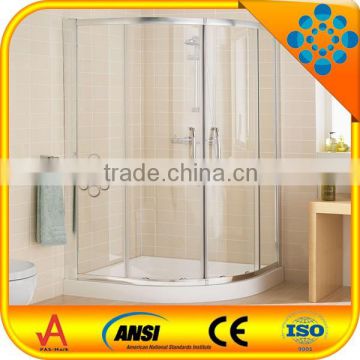 hot sale certificate 36 x 36 round tempered glass shower door