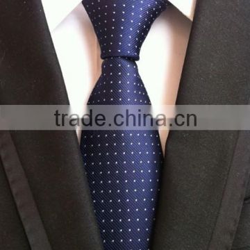 Solid black/white spots/black geometric neckties