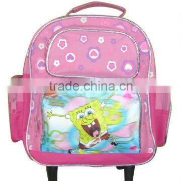 2015 Lovely girls school trolley bags