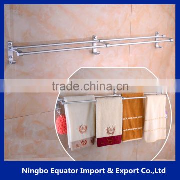 bathroom dual-ploe towel rack/100cm towel bar made in China/home bathroom accessories