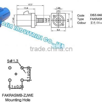 fakra male connectors for price RG174 cable
