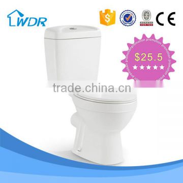 White two piece washdown durable china supplier toilet