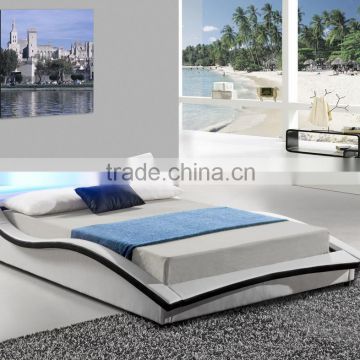 Italian design curve shape faux leather PU LED bed                        
                                                Quality Choice
                                                    Most Popular