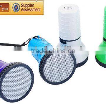 ABS housing portable mini megaphone in flashlight shape