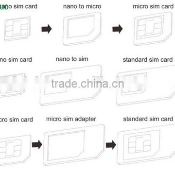 Quality hot selling for iphone 5 for nano-sim adapter