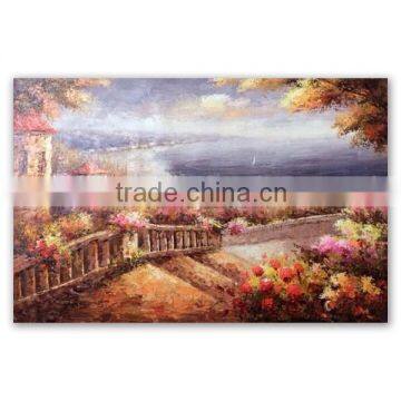 ROYIART landscape Mediterranean oil painting on canvas #0076