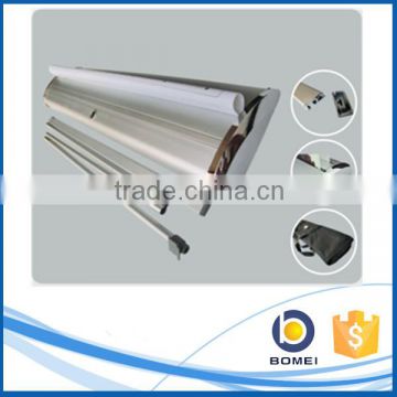 Trade show portable aluminum wide base roll up standee, water drop roll up stand, 80/85*200 wide base roll up banner