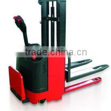 2014 new design wide version mast Electric pallet stacker 1ton TB