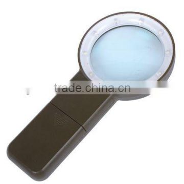 2014 Promotion gifts pocket led magnifier/acrylic lens/magnifier galvanic portable red blue led light therapy