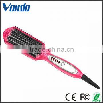 Newest 3 in 1 hair straightener comb brush and curling iron