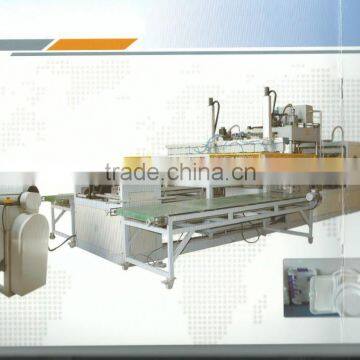 Double worktables PS fully automatic vacuum forming machine