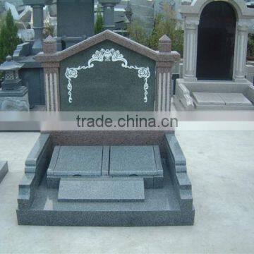 Cross granite tombstone design