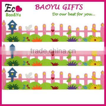 Fashion decorative wall sticker , 3D flowers kindergarten Children room Big barrier wall stick