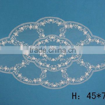 High quality hand beaded embroidery designs wedding tablecloth
