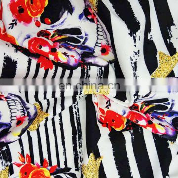 Latest Dress Designs Print Rayon Crepe Fabric For Summer Dresses