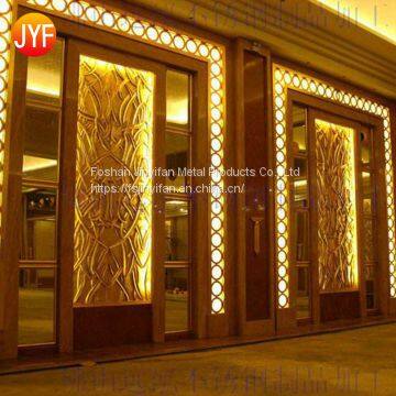China Mamufactory Customized living room lobby 201 stainless steel delicate partition