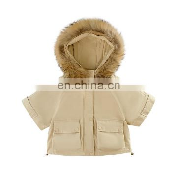 6152 Cross-border direct supply baby girl coat winter down coat with hood