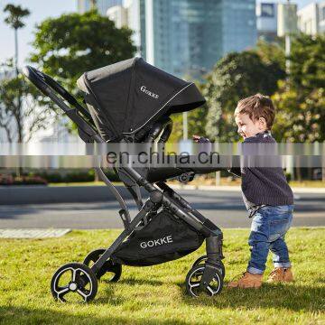 2020 High End Luxury OEM Leather Baby Walker Stroller for Kids