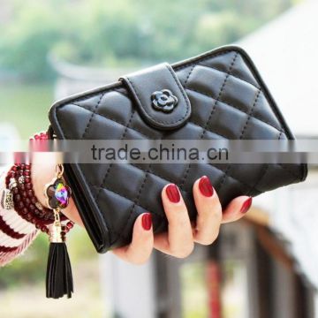 PU Leather Wallet Cute Mustaches Pattern Purse Female Clutches Coin Purse Cards Holder Bag For Women