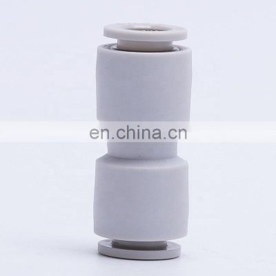 Push-in Fittings Types PG Direct One Touch Change Size Reducing Tube Connector Air Plastic White Pneumatic Fitting
