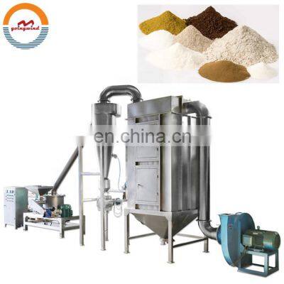 Automatic industrial fine powder grinding milling machine industry flour grinder hammer mill pulverizer cheap price for sale